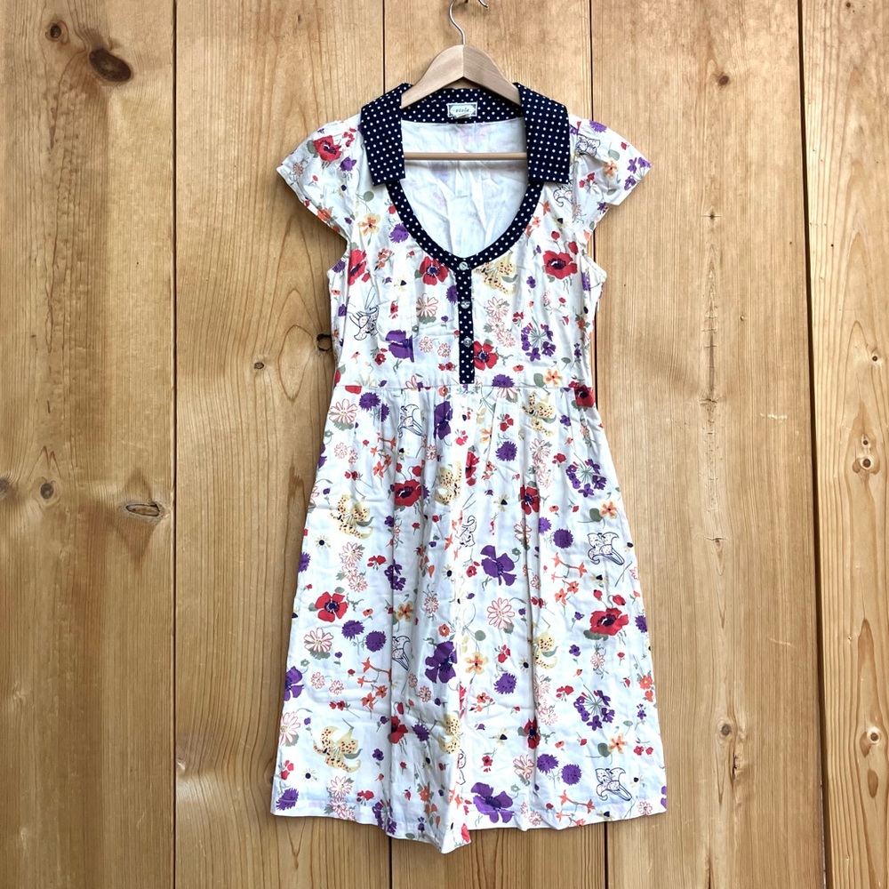 Viola Retro Floral Cotton Dress Sz 6